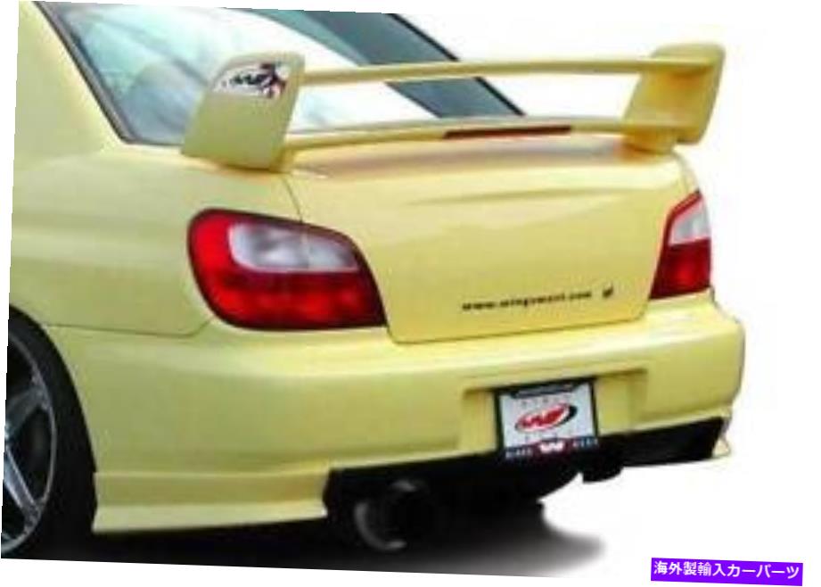 海外製 エアロパーツ 2002年から2003年のスバルWRX 4DR 890700のWタイプのリアリップ W-TYPE REAR LIP FOR 2002-2003 Subaru WRX 4dr 890700