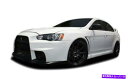 海外製 エアロパーツ 08-15 for mitsubishi lancer evo x look body kit 13pc 107006 FOR 08-15...