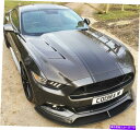 海外製 エアロパーツ 15-17のカーボンファイバーフードFord Mustang Heat Extractor AC-HD15FDMU-SA-DS Carbo...