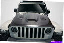 海外製 エアロパーツ 19-20のジープラングラーカーボンファイバーヘルキャットルックフード115008 FOR 19-20 Jeep Wrangler Car...