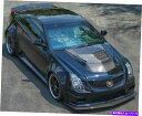 海外製 エアロパーツ キャデラックCTS-V 08-13セダン/11-15クーペエアロ用の熱抽出炭素繊維フード Heat Extractor Carbon Fi...