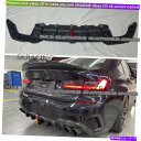 海外製 エアロパーツ 鍛造カーボンファイバーリアバンパーディフューザーリップフィット19-21 BMW 3シリーズG20 G28 Forged Carbon F...