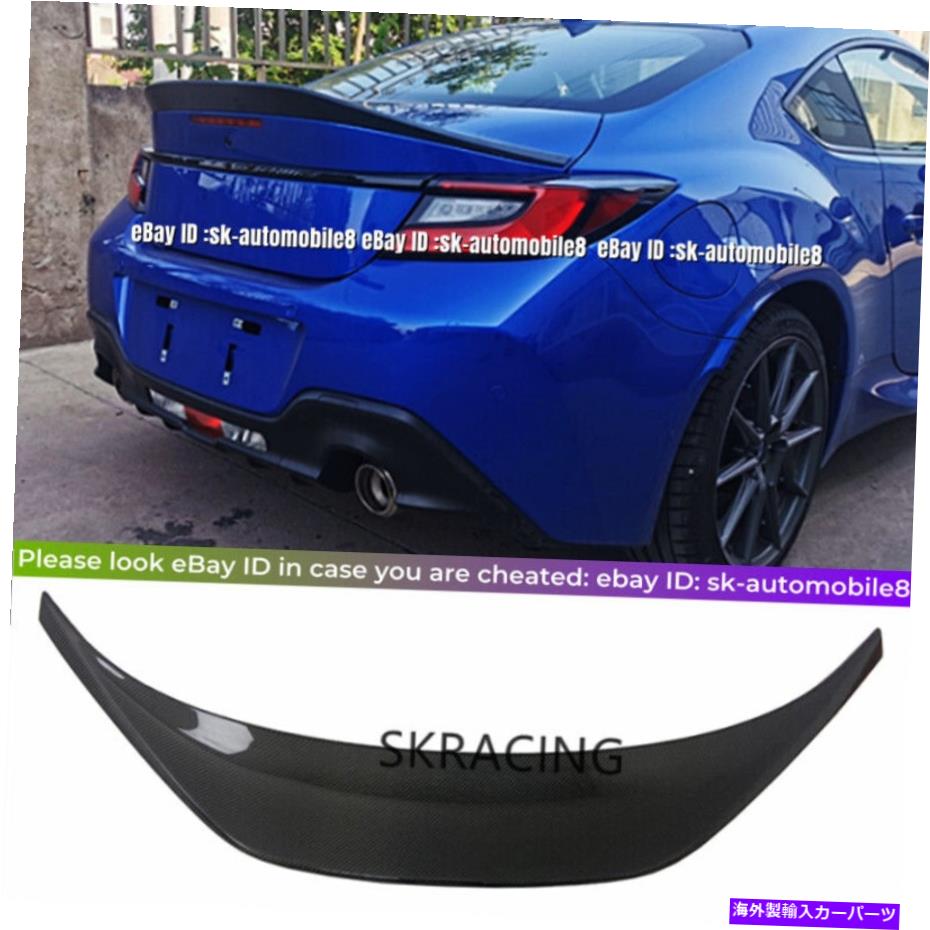 海外製 エアロパーツ スバルBRZトヨタGR86 2022のための新しいカーボンファイバーリアトランクスポイラーウィングリップ2022 New Carbon Fiber Rear Trunk Spoiler Wing Lip For Subaru BRZ Toyota GR86 2022