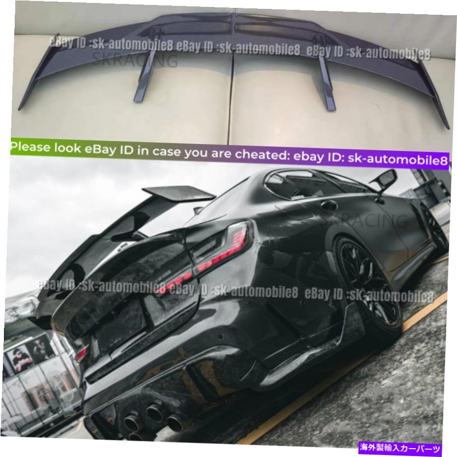 海外製 エアロパーツ 本物のカーボンファイバーリアトランクGTスタイルのネタバレ翼ユニバーサル Real Carbon Fiber Rear Trunk GT-Style Spoiler Wing Universal