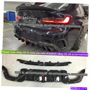 海外製 エアロパーツ 2019-2021 BMW 3シリーズG20 G28のための偽造カーボンファイバーリアバンパーディフューザーリップ Forged Carb...