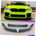 海外製 エアロパーツ 2018-2022 BMW F90 M5用の偽造カーボンファイバーフロントバンパーリップスポイラースプリッター FORGED CARBON...