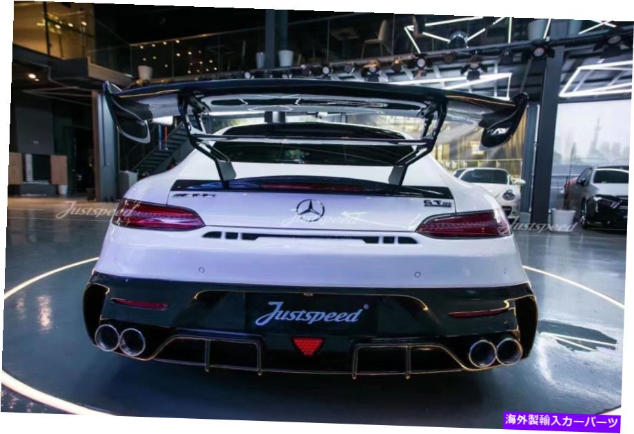 海外製 エアロパーツ ベンツamg gt /gt s 15-19のための本物のカーボンファイバーリアスポイラーウィング Real Carbon Fiber Rear Spoiler Wing for Benz AMG GT /GT S 15 - 19