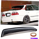 For 96-98 Honda Civic 4DR Black Tinted Rear Window Roof Vent Visor Spoiler Wingカテゴリ海外製 エアロパーツ状態新品メーカー車種発送詳細全国一律 送料無料 （※北海道、沖縄、離島は省く）商品詳細輸入商品の為、英語表記となります。Condition: NewInterchange Part Number: 6th Gen Civic Sedan EJ8 EJ7 EK1 EK4 EK5 EK8, SUN/RAIN SHADE ROOF REAR WINDOW DEFLECTOR VENT SPOType: VisorColor: SmokeManufacturer Part Number: Does Not ApplyFinish: Glossy Smoked TintedInstallation instruction manual: Not includedAttachment Type: AdhesiveOther Part Number: DEFLECTOR RAIN WEATHER GUARD VENT SHADE COMBOFitment Type: Direct ReplacementPlacement on Vehicle: Front, Left, Rear, RightBrand: UnbrandedUPC: Does not apply《ご注文前にご確認ください》■海外輸入品の為、NC・NRでお願い致します。■取り付け説明書は基本的に付属しておりません。お取付に関しましては専門の業者様とご相談お願いいたします。■通常2〜4週間でのお届けを予定をしておりますが、天候、通関、国際事情により輸送便の遅延が発生する可能性や、仕入・輸送費高騰や通関診査追加等による価格のご相談の可能性もございますことご了承いただいております。■海外メーカーの注文状況次第では在庫切れの場合もございます。その場合は弊社都合にてキャンセルとなります。■配送遅延、商品違い等によってお客様に追加料金が発生した場合や取付け時に必要な加工費や追加部品等の、商品代金以外の弊社へのご請求には一切応じかねます。■弊社は海外パーツの輸入販売業のため、製品のお取り付けや加工についてのサポートは行っておりません。専門店様と解決をお願いしております。■大型商品に関しましては、配送会社の規定により個人宅への配送が困難な場合がございます。その場合は、会社や倉庫、最寄りの営業所での受け取りをお願いする場合がございます。■輸入消費税が追加課税される場合もございます。その場合はお客様側で輸入業者へ輸入消費税のお支払いのご負担をお願いする場合がございます。■商品説明文中に英語にて”保証”関する記載があっても適応はされませんのでご了承ください。■海外倉庫から到着した製品を、再度国内で検品を行い、日本郵便または佐川急便にて発送となります。■初期不良の場合は商品到着後7日以内にご連絡下さいませ。■輸入商品のためイメージ違いやご注文間違い当のお客様都合ご返品はお断りをさせていただいておりますが、弊社条件を満たしている場合はご購入金額の30％の手数料を頂いた場合に限りご返品をお受けできる場合もございます。(ご注文と同時に商品のお取り寄せが開始するため)（30％の内訳は、海外返送費用・関税・消費全負担分となります）■USパーツの輸入代行も行っておりますので、ショップに掲載されていない商品でもお探しする事が可能です。お気軽にお問い合わせ下さいませ。[輸入お取り寄せ品においてのご返品制度・保証制度等、弊社販売条件ページに詳細の記載がございますのでご覧くださいませ]&nbsp;