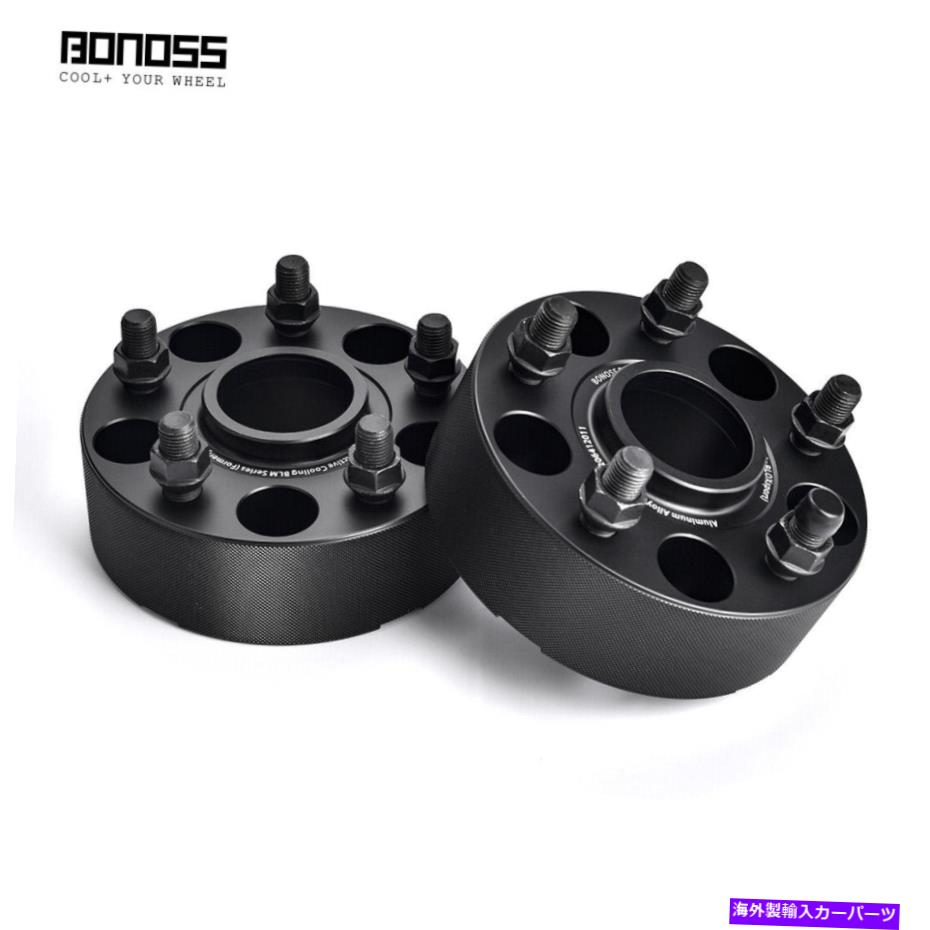 wheel adapter Bonoss 2x 50mm / 2 '' Mazda Cronosの黒い陽極酸化ホイールスペーサー1991-1995 BONOSS 2x 50mm / 2'' Black Anodized Wheel Spacers for Mazda Cronos 1991-1995