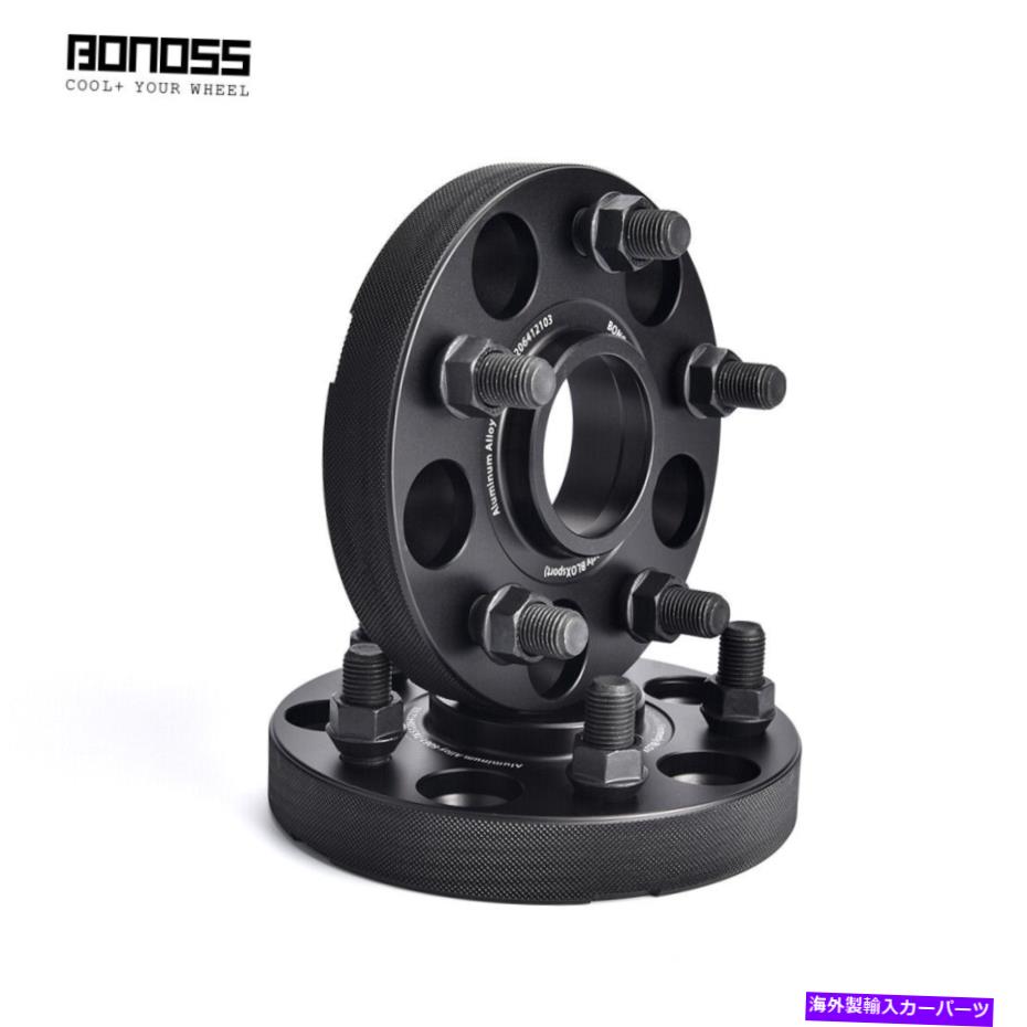 wheel adapter Bonoss 4x 25mm/1 ''マツダクロノスの黒い陽極酸化ホイールスペーサー1991-1995 BONOSS 4x 25mm/1'' Black Anodized Wheel Spacers for Mazda Cronos 1991-1995