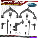 ボールジョイント 11xフロントコントロールアームW/ボールジョイントスウェイバーリンクタイロッドエンドシボレーGMC 11x Front Control Arm w/ Ball Joint Sway Bar Link Tie Rod End for Chevrolet GMC