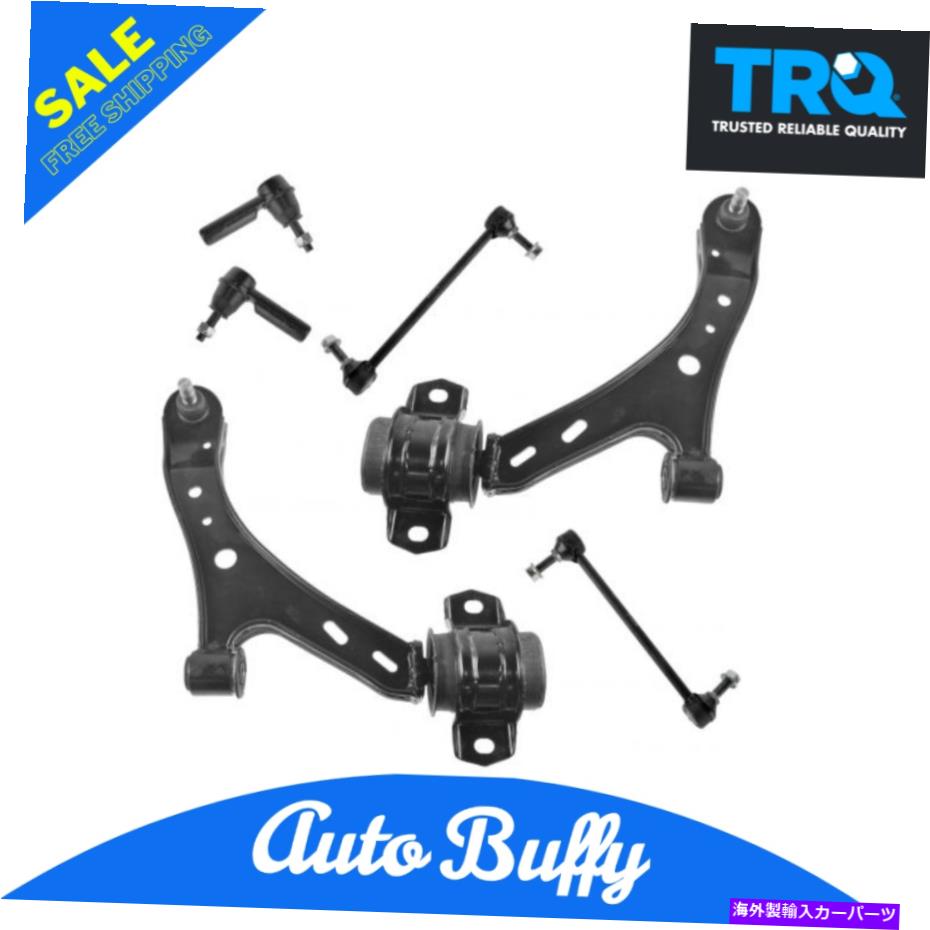 ܡ른祤 TRQ 6 PCƥ󥰡ڥ󥷥󥭥åȥȥ륢ॿåɥСɥ󥯿 TRQ 6 pc Steering &Suspension Kit Control Arms Tie Rods Sway Bar End Links New