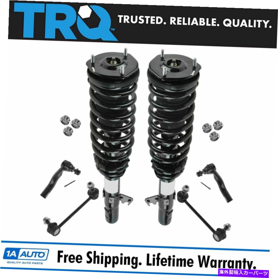 ܡ른祤 TRQ 6 PCƥ󥰥ڥ󥷥󥭥åȥȥåȥץ󥰥֥꥿åɥɥ󥯿 TRQ 6 pc Steering Suspension Kit Strut Spring Assembly Tie Rods End Links New