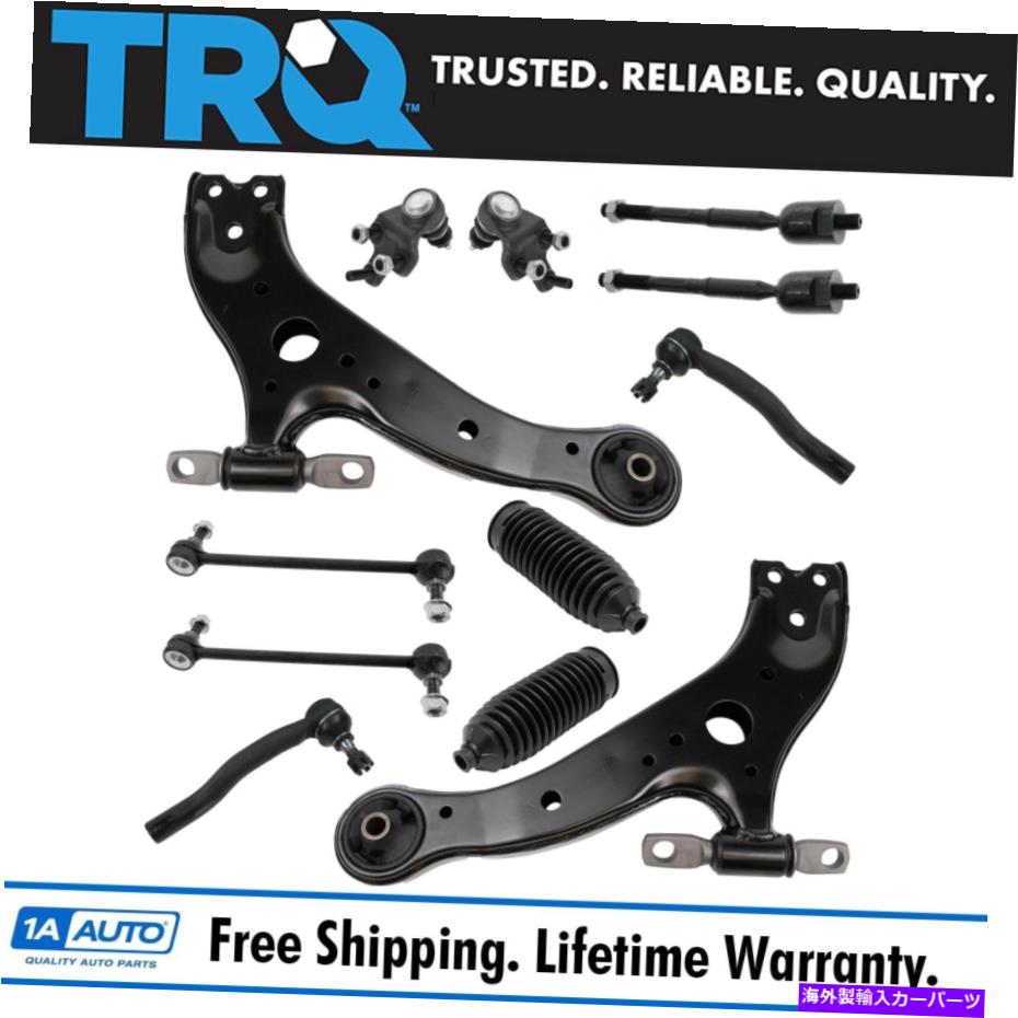 ܡ른祤 TRQڥ󥷥󥹥ƥ󥰥å12PCܡ른祤ȥȥ륢ॹ󥯥ͥ TRQ Suspension Steering Kit 12pc Ball Joint Control Arm Sway Link Tie for Toyota