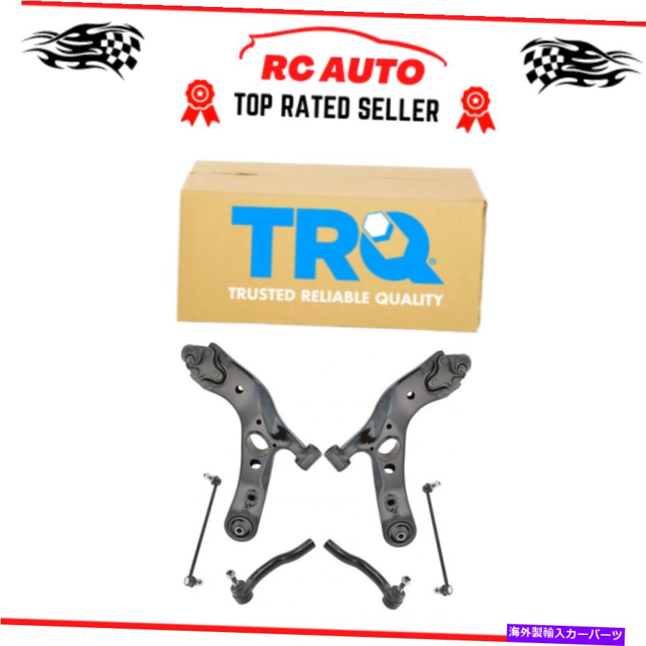 ܡ른祤 TRQ 6PCڥ󥷥󥭥åȲȥ륢w/ܡ른祤ȥС󥯥å TRQ 6pc Suspension Kit Lower Control Arms w/ Ball Joints Sway Bar Links Tie Rods