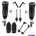 ボールジョイント 10ピースステアリング&サスペンションキットストラット&スプリングアセンブリタイロッドエンドリンク 10 Piece Steering & Suspension Kit Strut & Spring Assembly Tie Rods End Links(2)