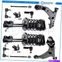 {[WCg tgXgbgXvOXRg[A[^Cbh̒[[ Front Strut Springs Control Arms Tie Rod Ends for Chevy GEO Prizm Toyota Corolla