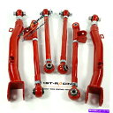 ボールジョイント 2002年から2007年のSubaru Impreza WRX STI 2.0 2.5リアコントロールアームキットレッドEJ20/EJ25 for 2002-2007 Subaru Impreza WRX STi 2.0 2.5 Rear Control Arms Kit Red EJ20/EJ25(2)