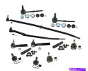 ボールジョイント 12 PCSフロントステアリングキットダッジラム2500 4WDタイロッドボールジョイントスウェイバーリンク 12 Pcs Front Steering Kit Dodge Ram 2500 4WD Tie Rods Ball Joints Sway Bar Link(2)