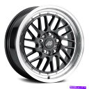ホイール 4本セット マッハパフォーマンスMP42ホイール17x7.5(40、5x114.3、72.56)4のブラックリムセット MACH Performance MP42 Wheels 17x7.5 (40, 5x114.3, 72.56) Black Rims Set of 4(2)