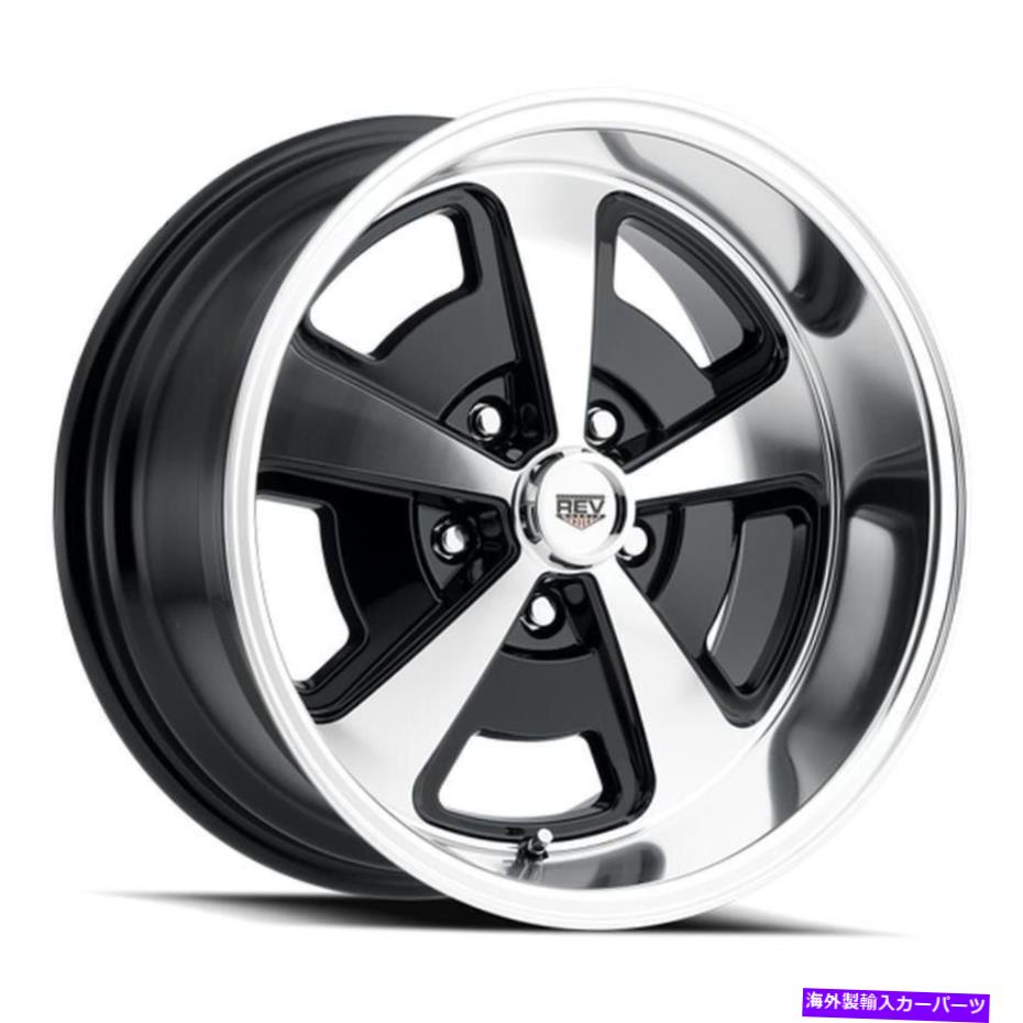 ۥ롡4ܥå Rev 109ۥ17x705x114.372.74Υ֥åॻå REV 109 Wheels 17x7 (0, 5x114.3, 72.7) Black Rims Set of 4