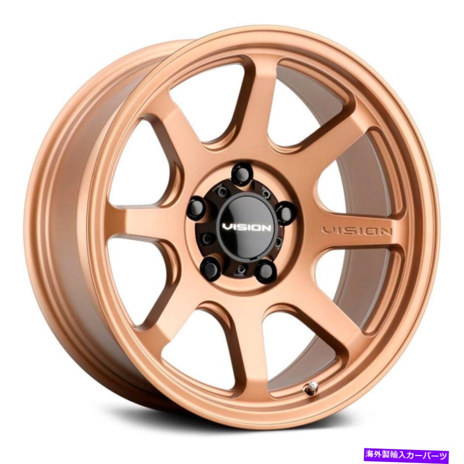 ホイール　4本セット ビジョン351フローホイール17x8（30、5x127、78.1）4のブロンズリムセット Vision 351 FLOW Wheels 17x8 (30, 5x127, 78.1) Bronze Rims Set of 4