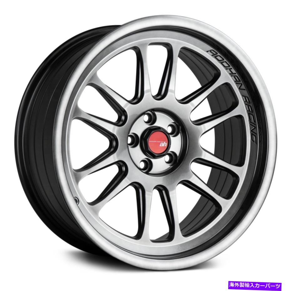 ホイール　4本セット Aodhan AH07ホイール18x8.5（35、5x100、73.1）4のブラックリムセット Aodhan AH07 Wheels 18x8.5 (35, 5x100, 73.1) Black Rims Set of 4