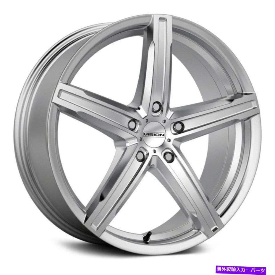 ホイール　4本セット ビジョン469ブーストホイール17x8（38、5x112、73.1）4のシルバーリムセット Vision 469 BOOST Wheels 17x8 (38, 5x112, 73.1) Silver Rims Set of 4