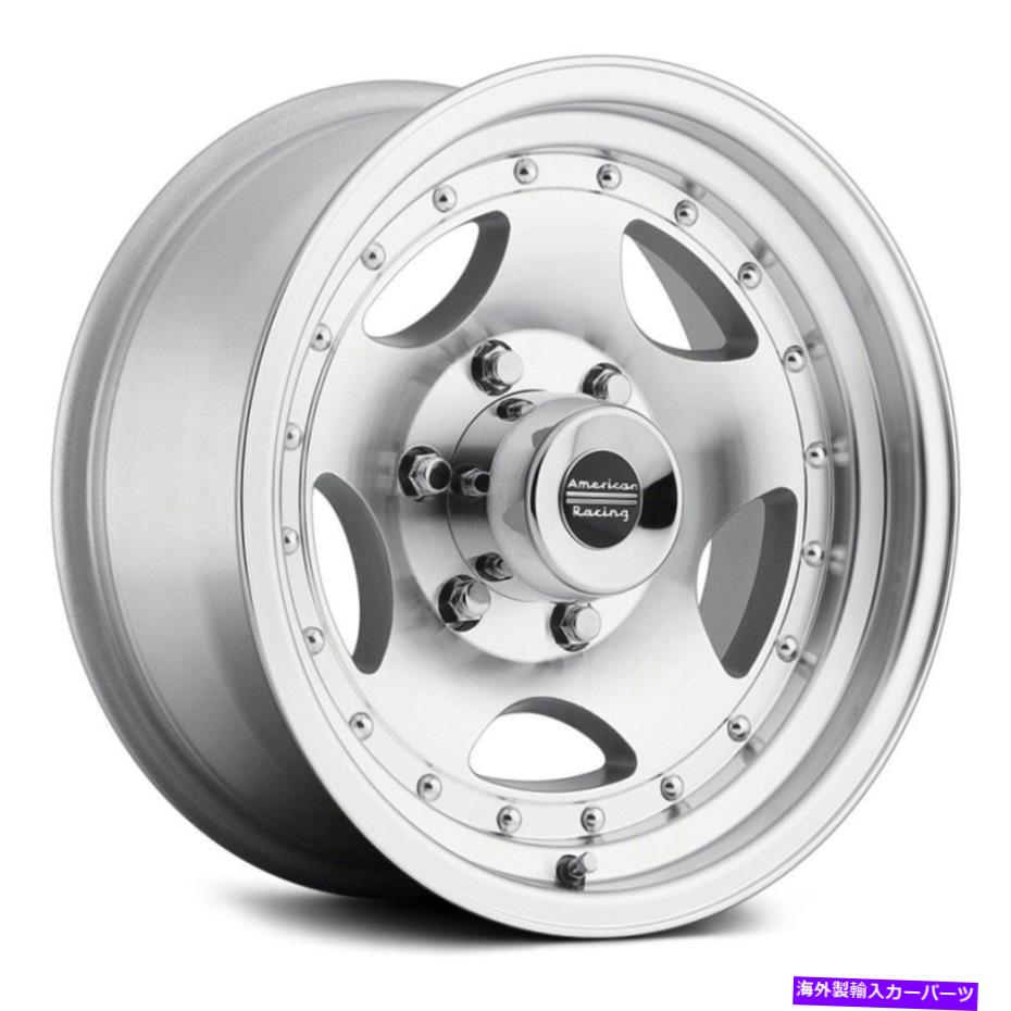 ホイール　4本セット American Racing AR23 1PCホイール15x7（-6、5x120.65、83.06）4のシルバーリムセット American Racing AR23 1PC Wheels 15x7 (-6, 5x120.65, 83.06) Silver Rims Set of 4