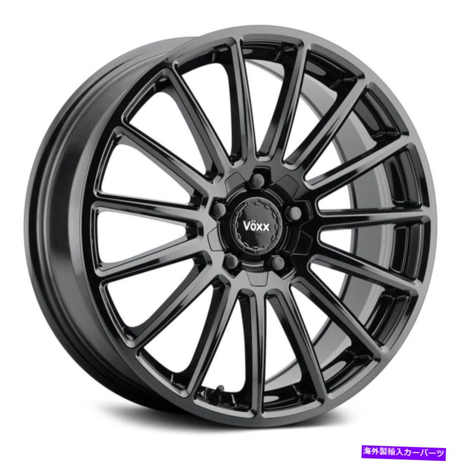 ホイール　4本セット Voxx CasinaWheels 17x7.5（40、5x114.3、73.1）4のブラックリムセット Voxx CASINA Wheels 17x7.5 (40, 5x114.3, 73.1) Black Rims Set of 4