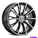 ホイール 4本セット Konig Inspirves Wheels 17x7.5(40、5x114.3、73.1)4のブラックリムセット Konig IMPRE...