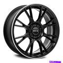 ホイール 4本セット RTX蒸気ホイール18x8(40、5x114.3、73.1)4のブラックリムセット RTX Vapor Wheels 18x8 (40, ...