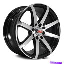 ホイール 4本セット HEMI HM02ホイール15x7(25、4x114.3、73.1)4のブラックリムセット Hemi HM02 Wheels 15x7 (25, 4x114.3, 73.1) Black Rims Set of 4(2)