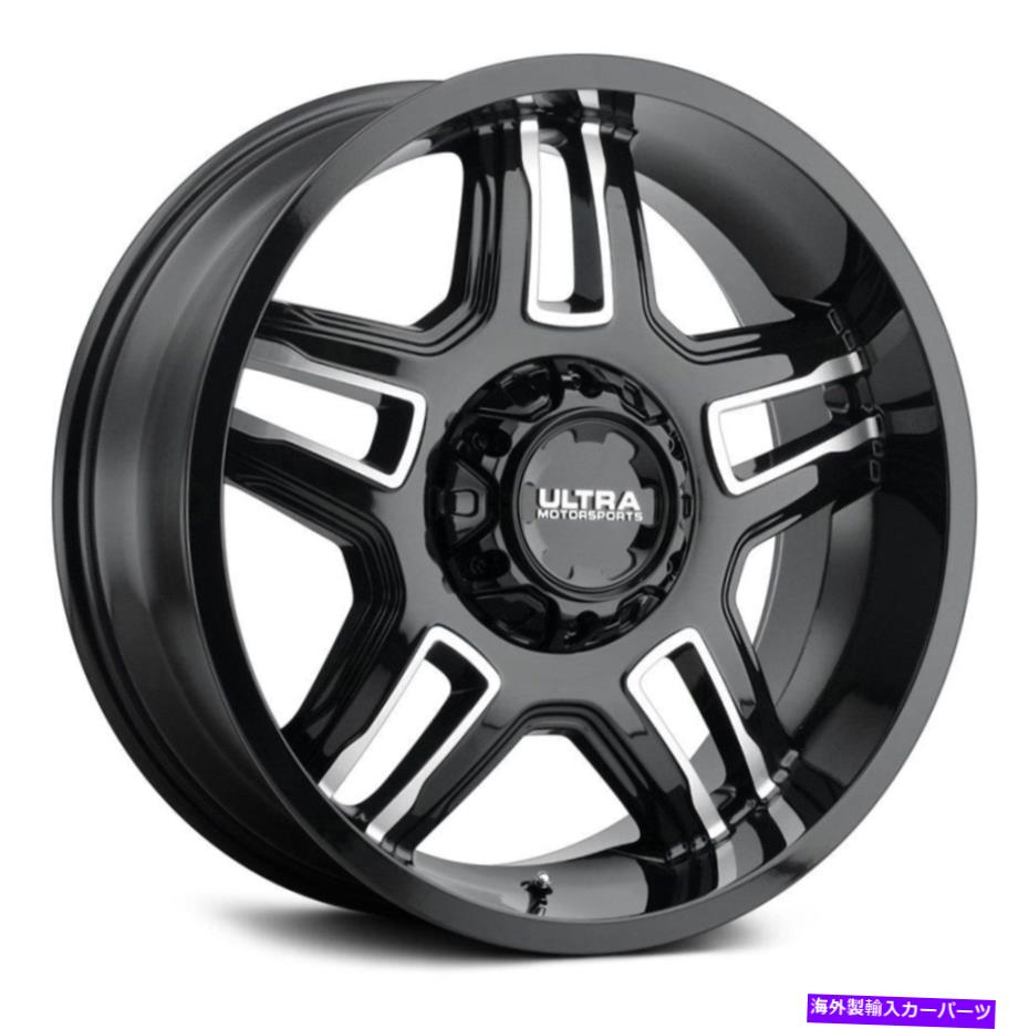 ホイール　4本セット ウルトラ153BKハルマゲドンホイール17x9（12、6x135、106.1）4のブラックリムセット Ultra 153BK ARMAGEDDON Wheels 17x9 (12, 6x135, 106.1) Black Rims Set of 4