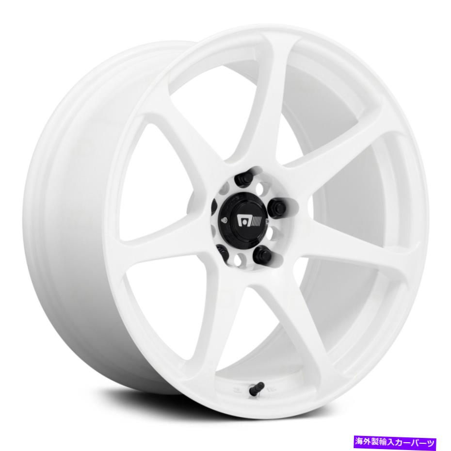 ホイール　4本セット Motegi Racing MR154バトルホイール17x8（30、5x114.3、72.56）4の白リムセット Motegi Racing MR154 BATTLE Wheels 17x8 (30, 5x114.3, 72.56) White Rims Set of 4