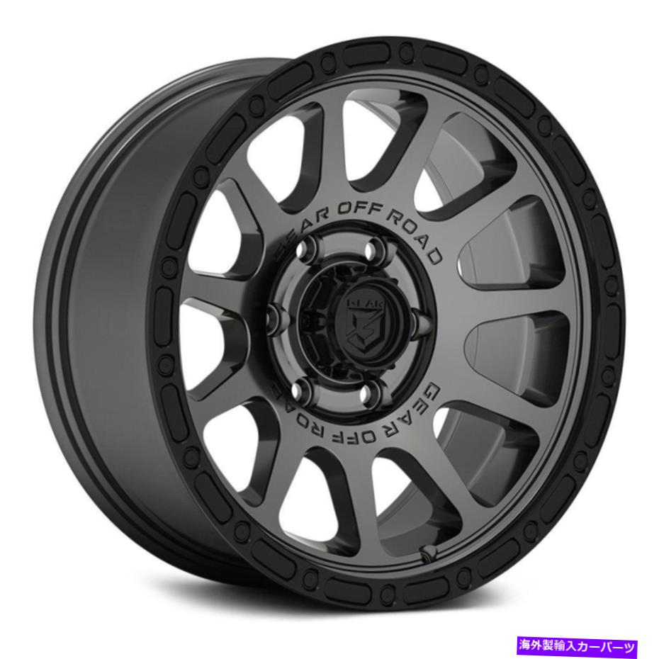 ホイール　4本セット ギアアロイ760ABプロトコールホイール17x8.5（0、6x139.7）4の無煙炭リムセット Gear Alloy 760AB PROTO CALL Wheels 17x8.5 (0, 6x139.7) Anthracite Rims Set of 4