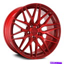 ホイール 4本セット F1R F103ホイール18x8.5(38、5x114.3、73.1)4の赤いリムセット F1R F103 Wheels 18x8.5 (...
