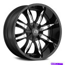ホイール 4本セット Vision 423 Manic Wheels 18x9(-12、5x127、83)4のブラックリムセット Vision 423 MANIC Wheels 18x9 (-12, 5x127, 83) Black Rims Set of 4(2)
