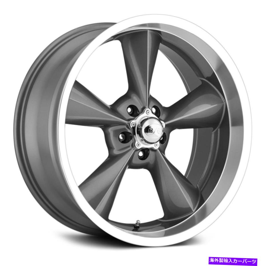 ホイール　4本セット BGロッドは古い学校のホイール15x8（0、5x120.65、78.1）4のガンメタルリムセット BG Rod Works OLD SCHOOL Wheels 15x8 (0, 5x120.65, 78.1) Gunmetal Rims Set of 4