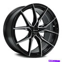 ホイール 4本セット RTXスリックホイール17x7.5(42、5x114.3、73.1)4のブラックリムセット RTX SLICK Wheels 17x7.5...
