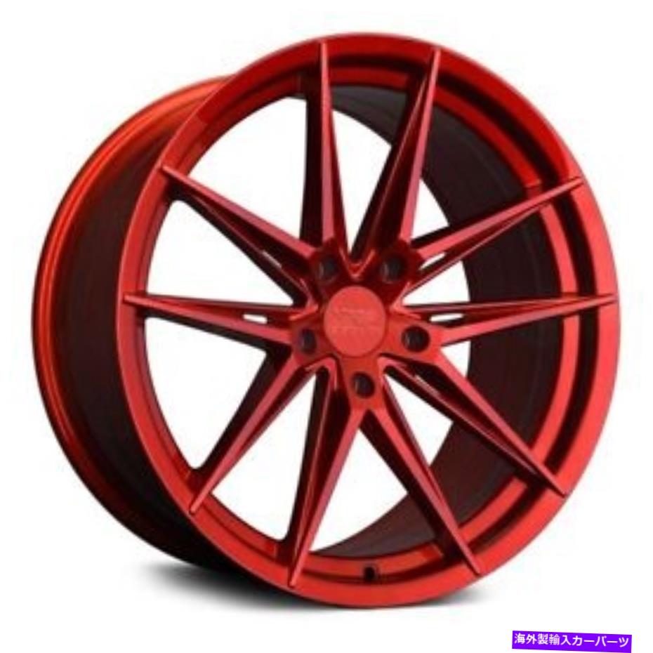 ホイール　4本セット XXR 577ホイール18x8.5（35、5x114.3、73.1）4の赤いリムセット XXR 577 Wheels 18x8.5 (35, 5x114.3, 73.1) Red Rims Set of 4