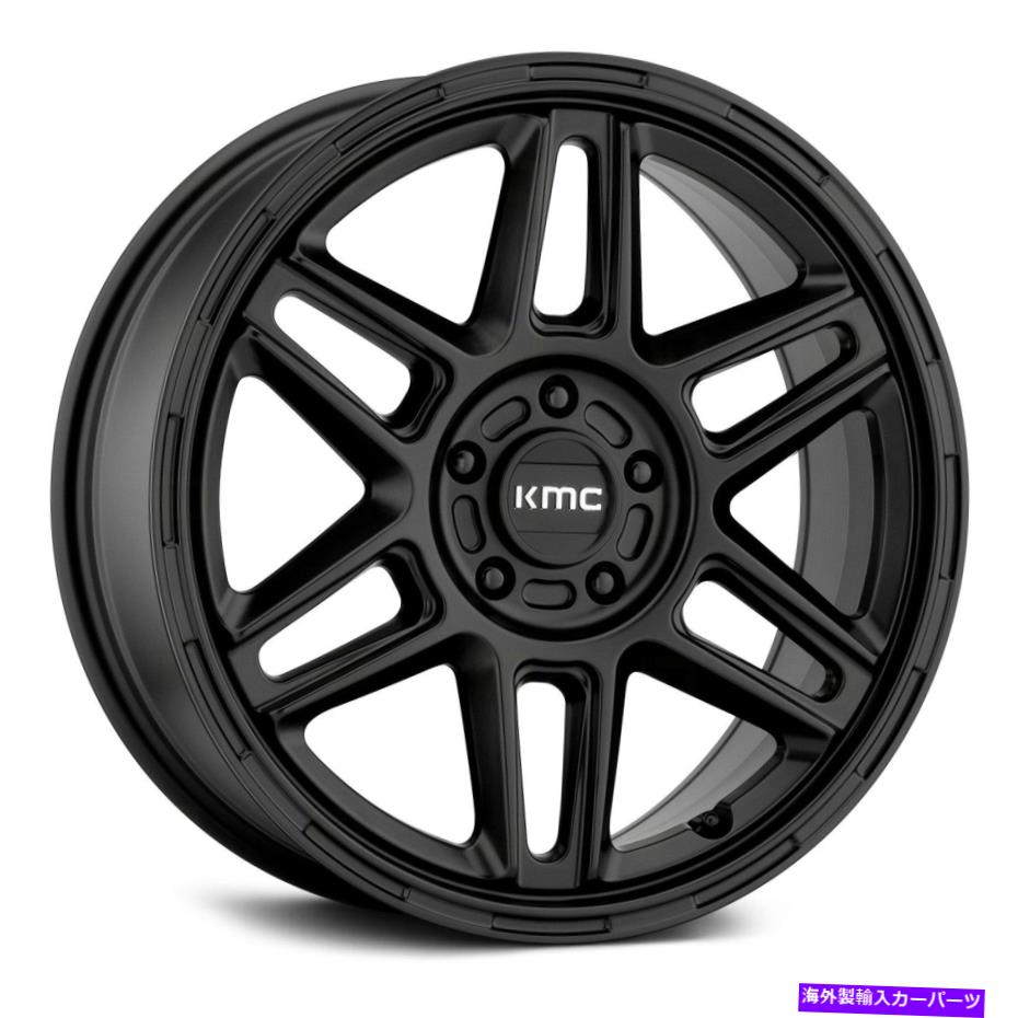 ホイール　4本セット KMC KM716 Nomad Wheels 17x8（38、5x114.3、72.56）4のブラックリムセット KMC KM716 NOMAD Wheels 17x8 (38, 5x114.3, 72.56) Black Rims Set of 4