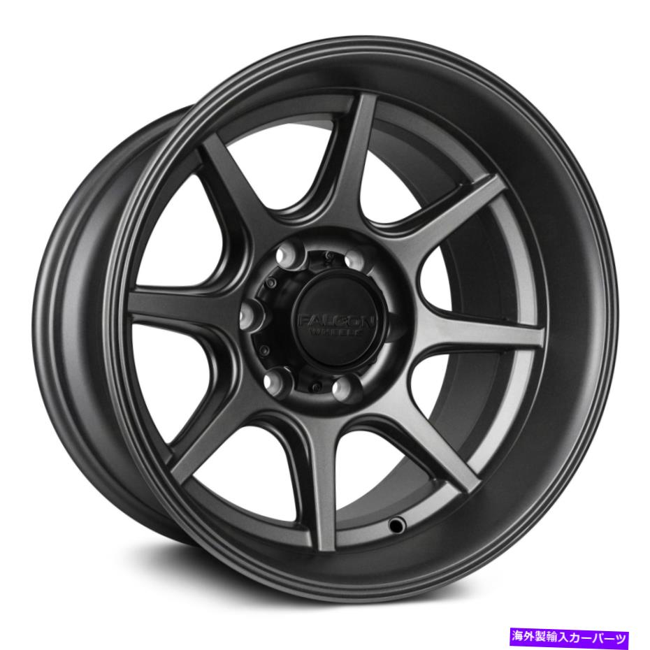 ホイール　4本セット ファルコンT8ホイール17x9（-38、6x139.7、106.3）4のガンメタルリムセット Falcon T8 Wheels 17x9 (-38, 6x139.7, 106.3) Gunmetal Rims Set of 4