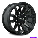ホイール 4本セット RTXパットンホイール18x9(18、8x170、125)4のブラックリムセット RTX PATTON Wheels 18x9 (18, ...