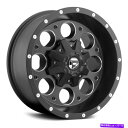 ホイール 4本セット 燃料D525リボルバー1PCホイール15x8(-18、5x120.65、78.1)4のブラックリムセット Fuel D525 REVOLVER 1PC Wheels 15x8 (-18, 5x120.65, 78.1) Black Rims Set of 4(2)
