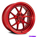 ホイール　4本セット F1R F105ホイール18x9.5（25、5x114.3、73.1）4の赤いリムセット F1R F105 Wheels 18x9.5 (25, 5x114.3, 73.1) Red Rims Set of 4