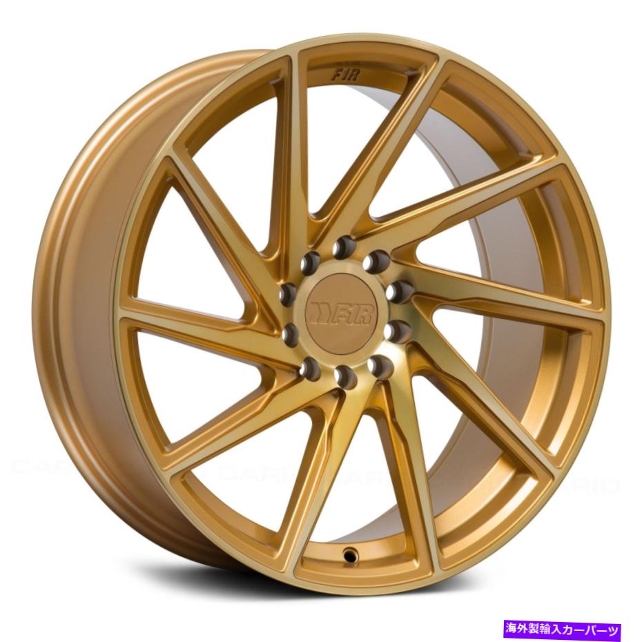 ホイール　4本セット F1R F29ホイール18x8.5（38、5x120.65、73.1）4のゴールドリムセット F1R F29 Wheels 18x8.5 (38, 5x120.65, 73.1) Gold Rims Set of 4