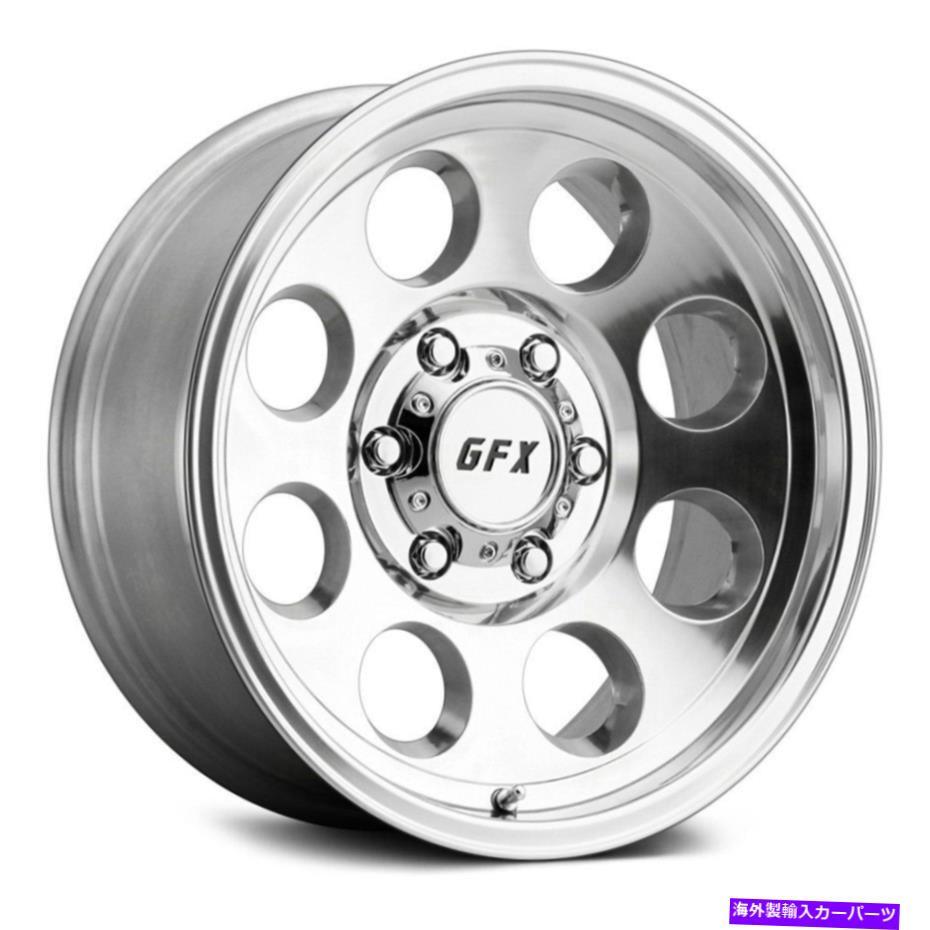 ホイール　4本セット G-FX TR16ホイール16x8.5（-6、5x114.3、78.1）4の磨かれたリムセット G-FX TR16 Wheels 16x8.5 (-6, 5x114.3, 78.1) Polished Rims Set of 4