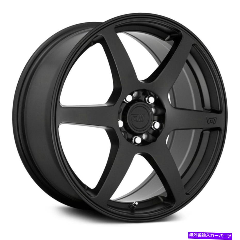 ホイール　4本セット Motegi Racing MR143 CS6ホイール17x7（40、5x120.65、74.1）4のブラックリムセット Motegi Racing MR143 CS6 Wheels 17x7 (40, 5x120.65, 74.1) Black Rims Set of 4(2)
