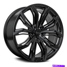 ホイール　4本セット RTXブラックウィドウホイール19x8.5（40、5x112、66.6）4のブラックリムセット RTX BLACK WIDOW Wheels 19x8.5 (40, 5x112, 66.6) Black Rims Set of 4